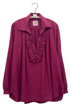 A Shirt Thing Celine Top in Mulberry