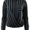 A Shirt Thing Ondine Striped Blouse in Navy