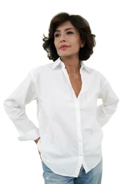 A Shirt Thing Phoebe Top in White