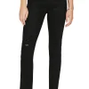 AG Alexxis Slim Straight Denim in Blackboard