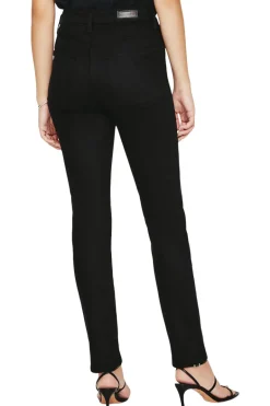 AG Alexxis Slim Straight Denim in Blackboard