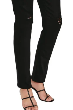 AG Alexxis Slim Straight Denim in Blackboard