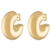 Alexa Leigh Chubby Hoop in Yellow Gold
