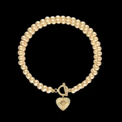 Alexa Leigh Love Lock Bracelet in Yellow Gold