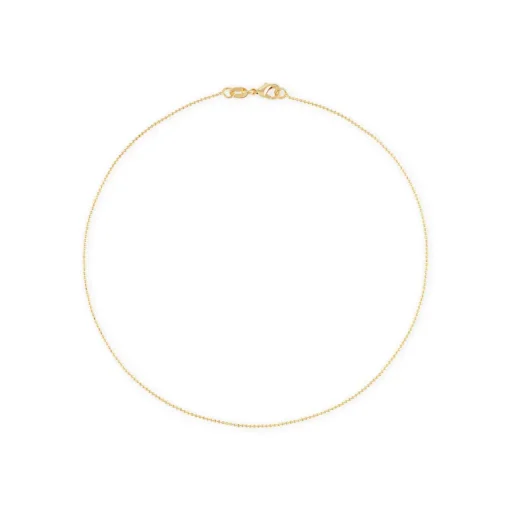 Alexa Leigh 1mm Diamond Cut Gold Ball Chain Bracelet