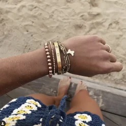 Alexa Leigh 6mm Gold Ball Bracelet