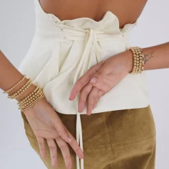 Alexa Leigh 6mm Gold Ball Bracelet