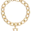 Alexa Leigh Paloma Star of David Bracelet in Yellow Gold