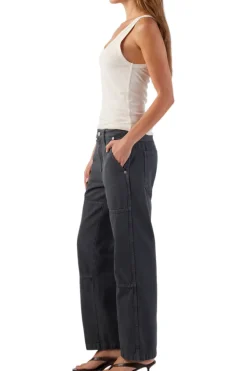 AMO Denim Billie Field Pants in Pewter