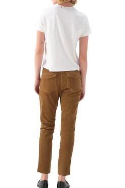 AMO Denim Corduroy Easy Army Trousers in Walnut