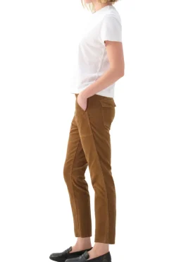AMO Denim Corduroy Easy Army Trousers in Walnut