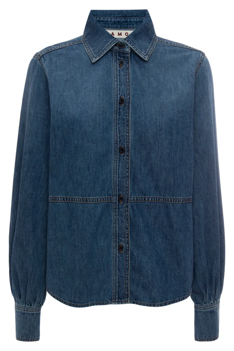 AMO Denim Dominique Shirt in Eternity