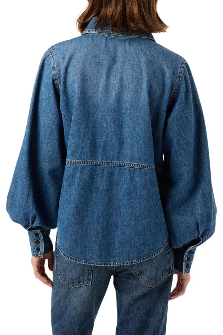 AMO Denim Dominique Shirt in Eternity