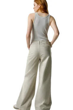 AMO Denim Edith Wide Leg in Pumice