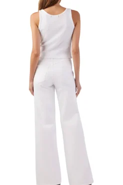 AMO Denim Frida Wide Leg Denim in Alabaster