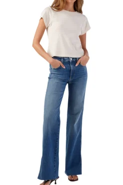 AMO Denim Georgia Split Flare Jeans in Dearest