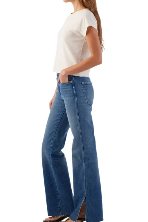 AMO Denim Georgia Split Flare Jeans in Dearest
