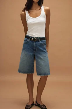 AMO Denim Laura Gaucho Short in Offbeat