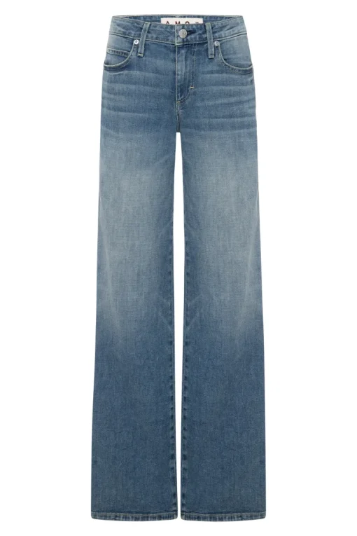 AMO Denim Sabine Wide Leg Jeans in Amour