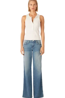 AMO Denim Sabine Wide Leg Jeans in Amour