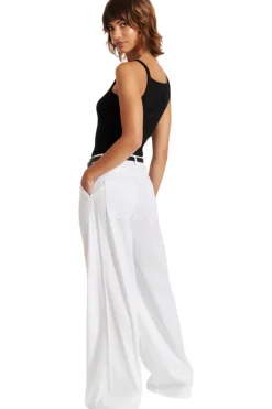 AMO Denim Sheryl Trouser in White