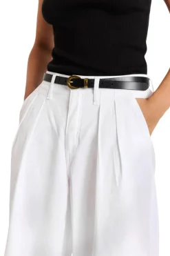 AMO Denim Sheryl Trouser in White