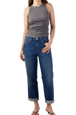 AMO Denim Valentina Relaxed Straight Jeans in Dreamboat
