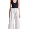 Apiece Apart Cropped Cybil Trouser in Cream