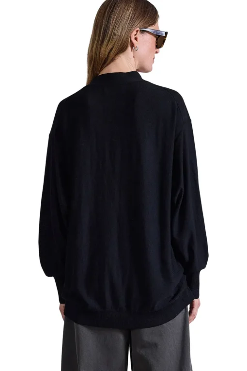 Apiece Apart Drippy Tissue Cardigan in Black