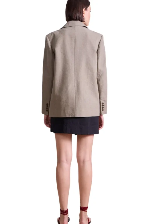 Apiece Apart Ina Tailored Blazer in Moss