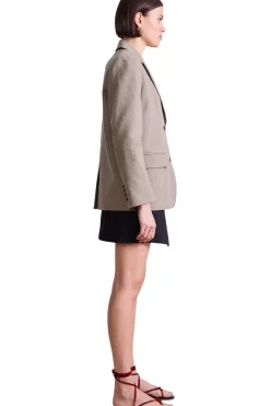 Apiece Apart Ina Tailored Blazer in Moss