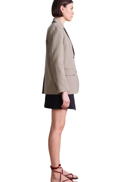 Apiece Apart Ina Tailored Blazer in Moss