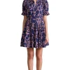 Apiece Apart Las Almas Dress in Large Lace Floral Navy