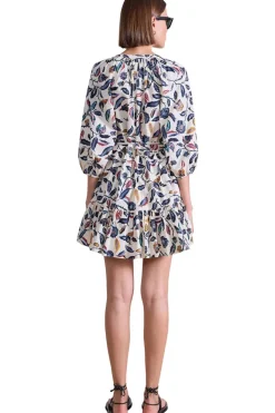 Apiece Apart Mini Mitte Dress in Garden Cream Floral