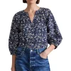 Apiece Apart Mitte Top in Mira Floral Navy