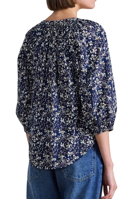 Apiece Apart Mitte Top in Mira Floral Navy