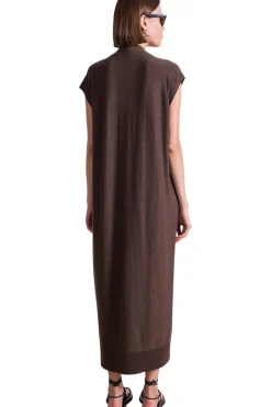Apiece Apart Olana Knit Midi Dress in Espresso