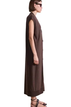Apiece Apart Olana Knit Midi Dress in Espresso