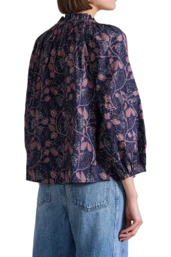 Apiece Apart Trinidad Top in Camille Floral Navy