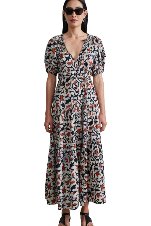 Apiece Apart Uva Maci Dress in La Vid Batik Spice
