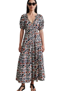 Apiece Apart Uva Maci Dress in La Vid Batik Spice