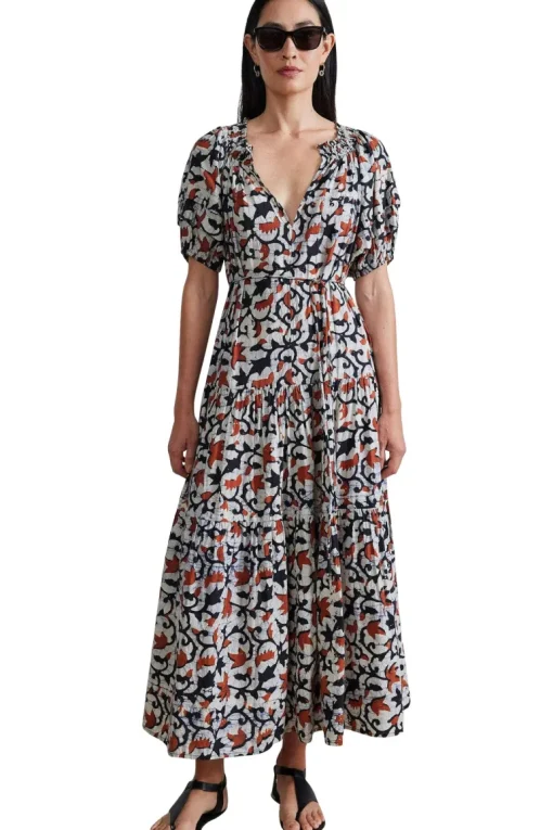 Apiece Apart Uva Maci Dress in La Vid Batik Spice