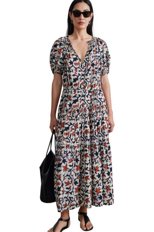 Apiece Apart Uva Maci Dress in La Vid Batik Spice