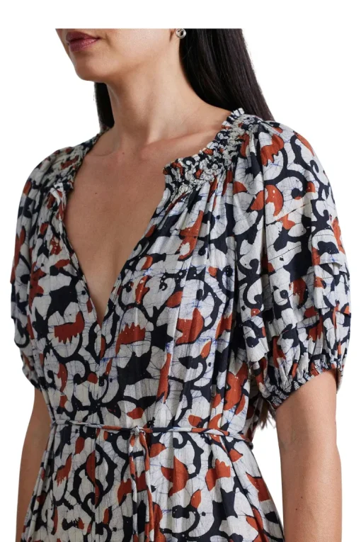 Apiece Apart Uva Maci Dress in La Vid Batik Spice