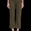 ASKK NY Slim Fit Twill Trouser in Safari Green