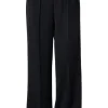 ATM Crepe Twill Palazzo Pants in Black