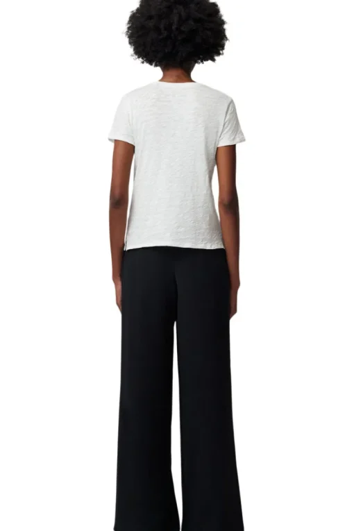 ATM Crepe Twill Palazzo Pants in Black