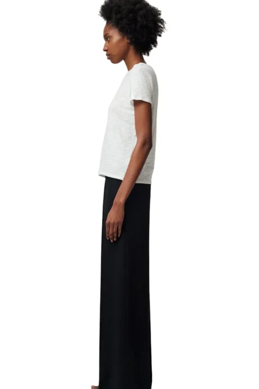 ATM Crepe Twill Palazzo Pants in Black