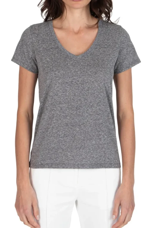 ATM Heather Donegal Jersey Schoolboy Tee in Heather Grey