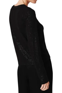 ATM Slub Jersey Long Sleeve in Black - Black Foil